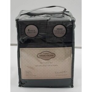 Abeero Home King‎ Size Sheet Set Cooling Luxury Hotel Sheet 4pcs King Grey